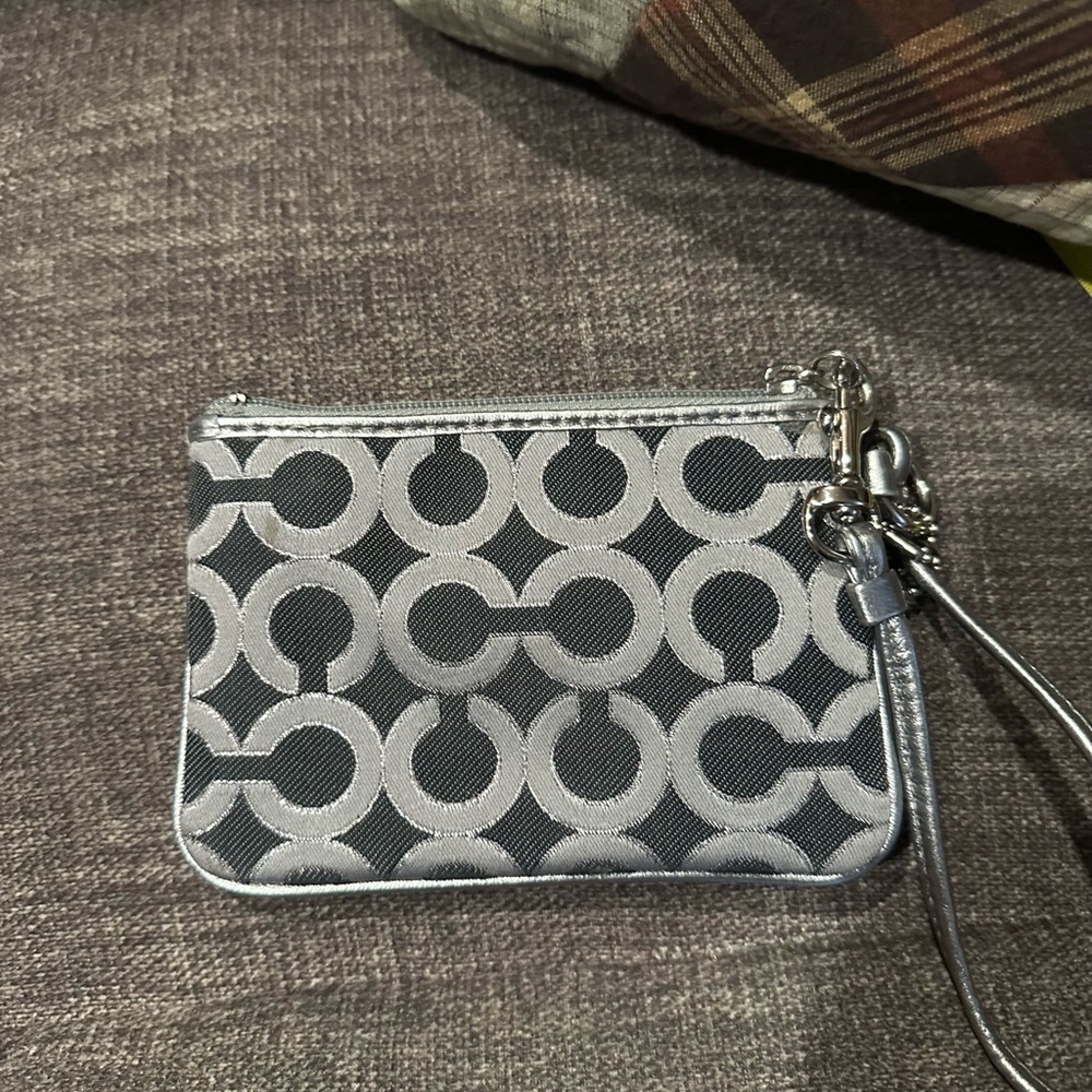 Coach Gray Wristlet